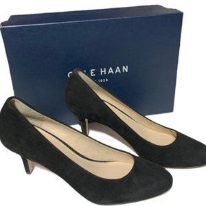 Cole Haan Grand OS Black Suede Pumps 7B